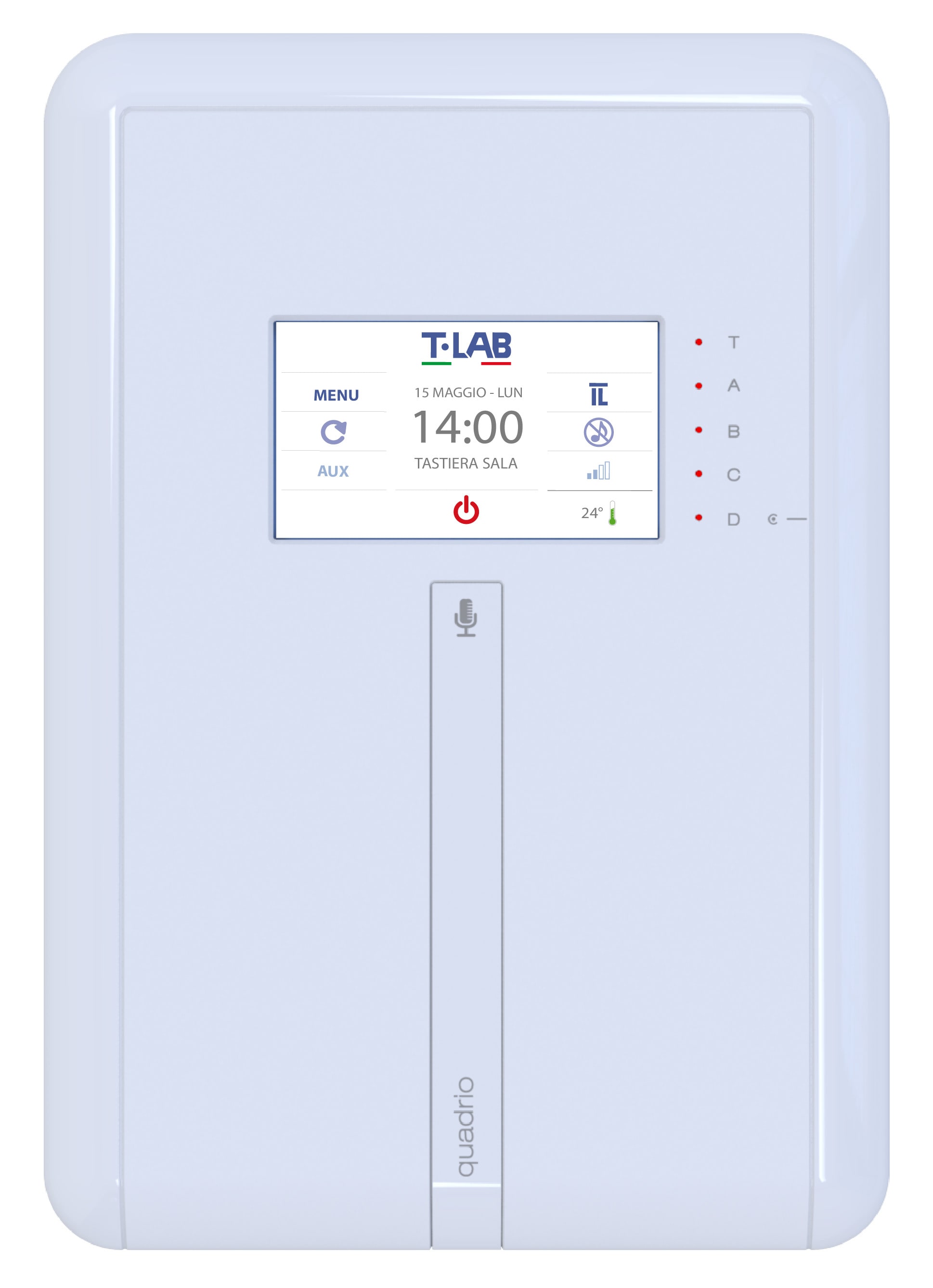 AUTOMA SRL ( T- LAB) - TBLQUADRIO SERIE Q CENTRALE CON TOUCH 4,3