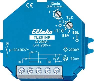 ELTAKO - EAK61100102 STAIRCASE TIMER, 1 NO 10A