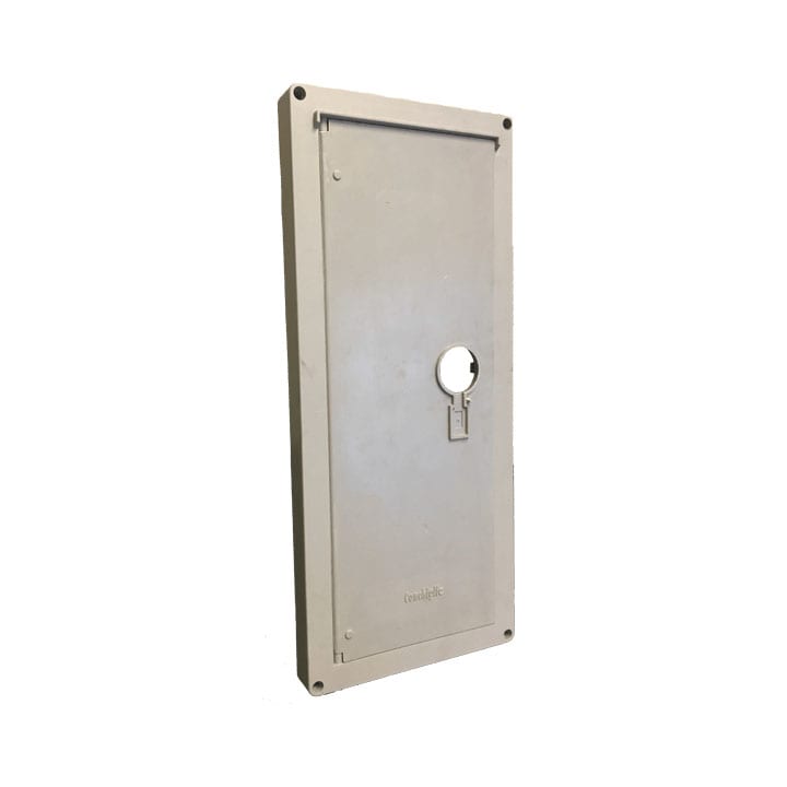 CONCHIGLIA - CON076100106 Serie TPV - Sportello in vetroresina per nicchia 510x200 mm (AxB), senza serratura