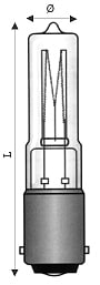 WIMEX - WIM4254705 AL.UV-S TUB.BA15D 230V 100W