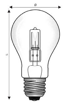 WIMEX - WIM4254110 AL.E27 60X108 240V 100WGLS CH-