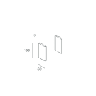 NOVALUX SPA - NOX1018C5.99 V-90: COPPIA TESTATE CARTONGESSO VELETTA