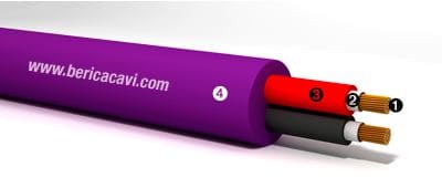 BERICA CAVI SPA - BECB56C02150EVM FTS29OM16-100/100V 2X1,50 PH 120 VIOLA