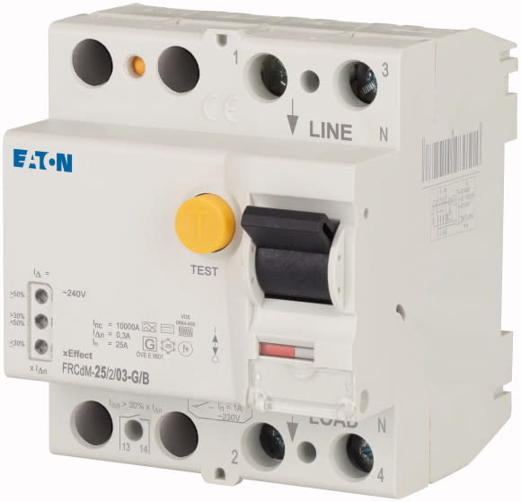 EATON - EAO302638 FRCDM-25/2/03-G/B DIFF-DIG 2P 25A 03 G/B