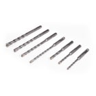TRADEFORCE - TDM0118420006 SET 7 PUNTE SDS-PLUS DA MURO - 4 TAGLIEN