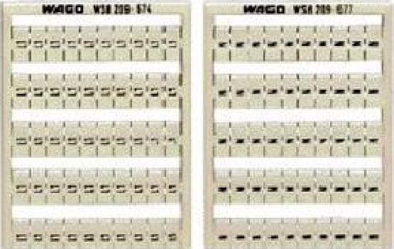 WAGO ITALIA SRL - WAG209-678 SCHEDA DI MARCATURA WSB COME SCHEDA, BIA