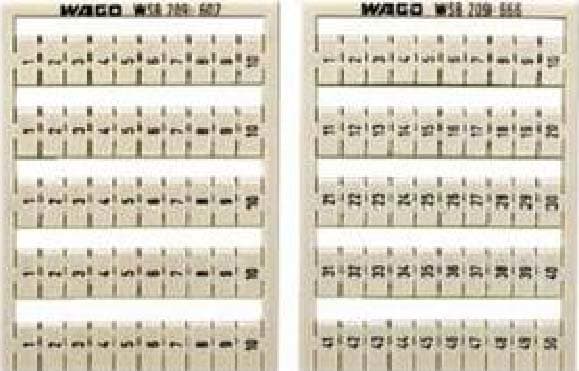 WAGO ITALIA SRL - WAG209-602 SCHEDA DI MARCATURA WSB COME SCHEDA, BIA