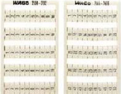 WAGO ITALIA SRL - WAG209-705 SCHEDA WSB MARCATO 31-40 10X VERT BIANCO