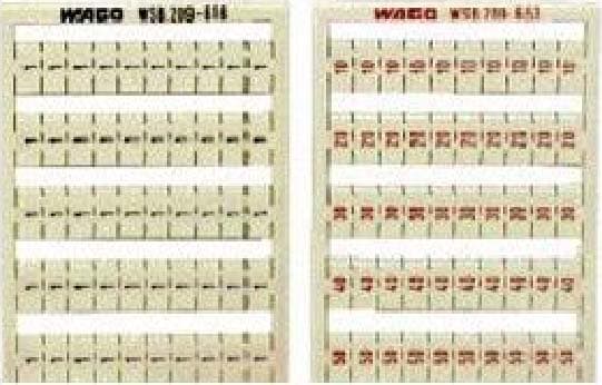 WAGO ITALIA SRL - WAG209-619 SCHEDA DI MARCATURA WSB COME SCHEDA, BIA