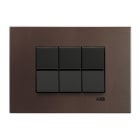 ABB SPA - ABBZ0710TP Z2777.1 TP Placca acciaio Taupe 7M