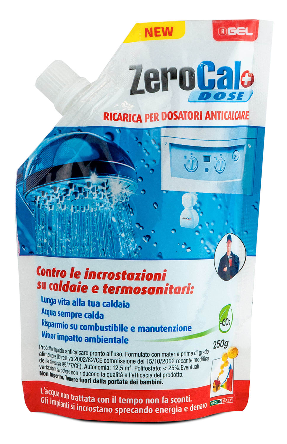GEL SPA - GE110701940 zerocal+ dose -4 buste da 250g.-
