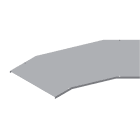 DKC-COMBITECH - SCZWAK836IX4 W5 Coperchio Curva piana 45° base 500 sp 1 IX4