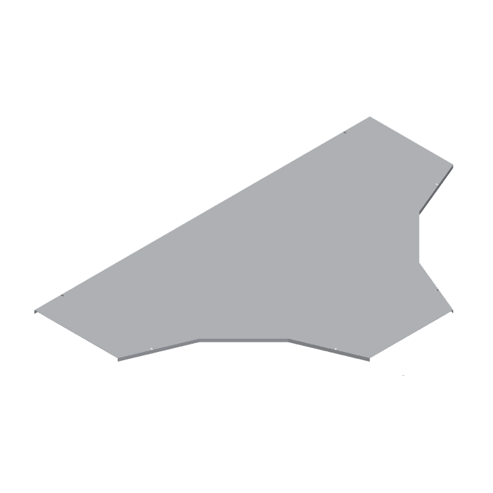 DKC-COMBITECH - SCZWTK336HDZ W5 Coperchio Derivazione Piana T base 100 R6 sp 1 HDZ