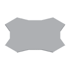 DKC-COMBITECH - SCZWXK636IX4 W5 Coperchio Derivazione Piana X base 300 R6 sp 1 IX4